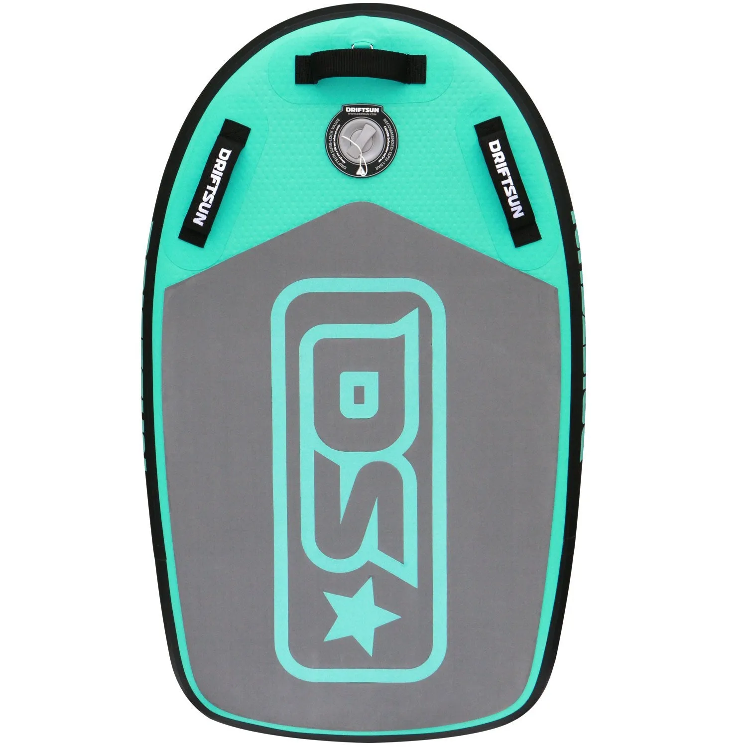 Mako Inflatable Bodyboard with RigidAir Drop Stitch Tech, 42" L x 25" W