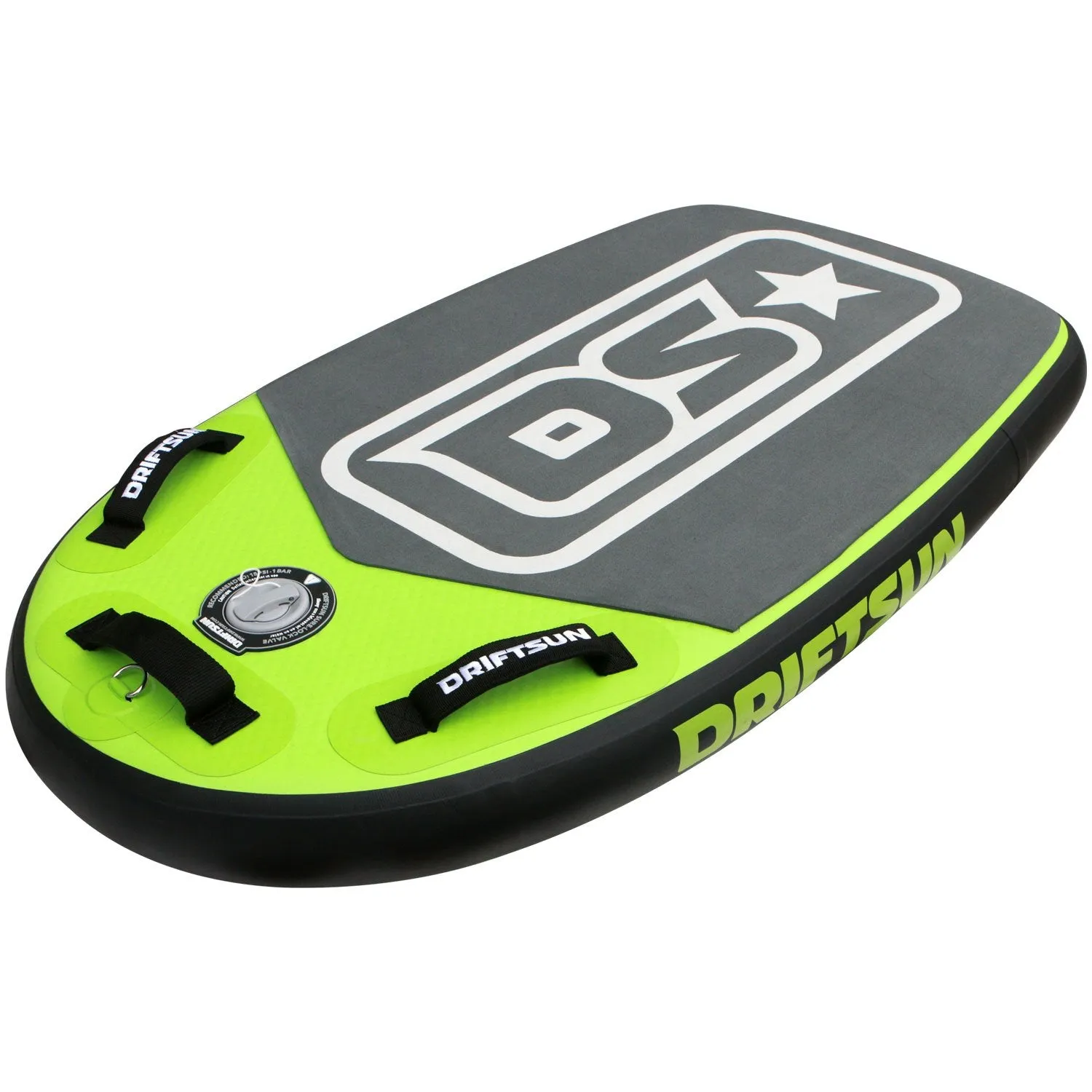 Mako Inflatable Bodyboard with RigidAir Drop Stitch Tech, 42" L x 25" W