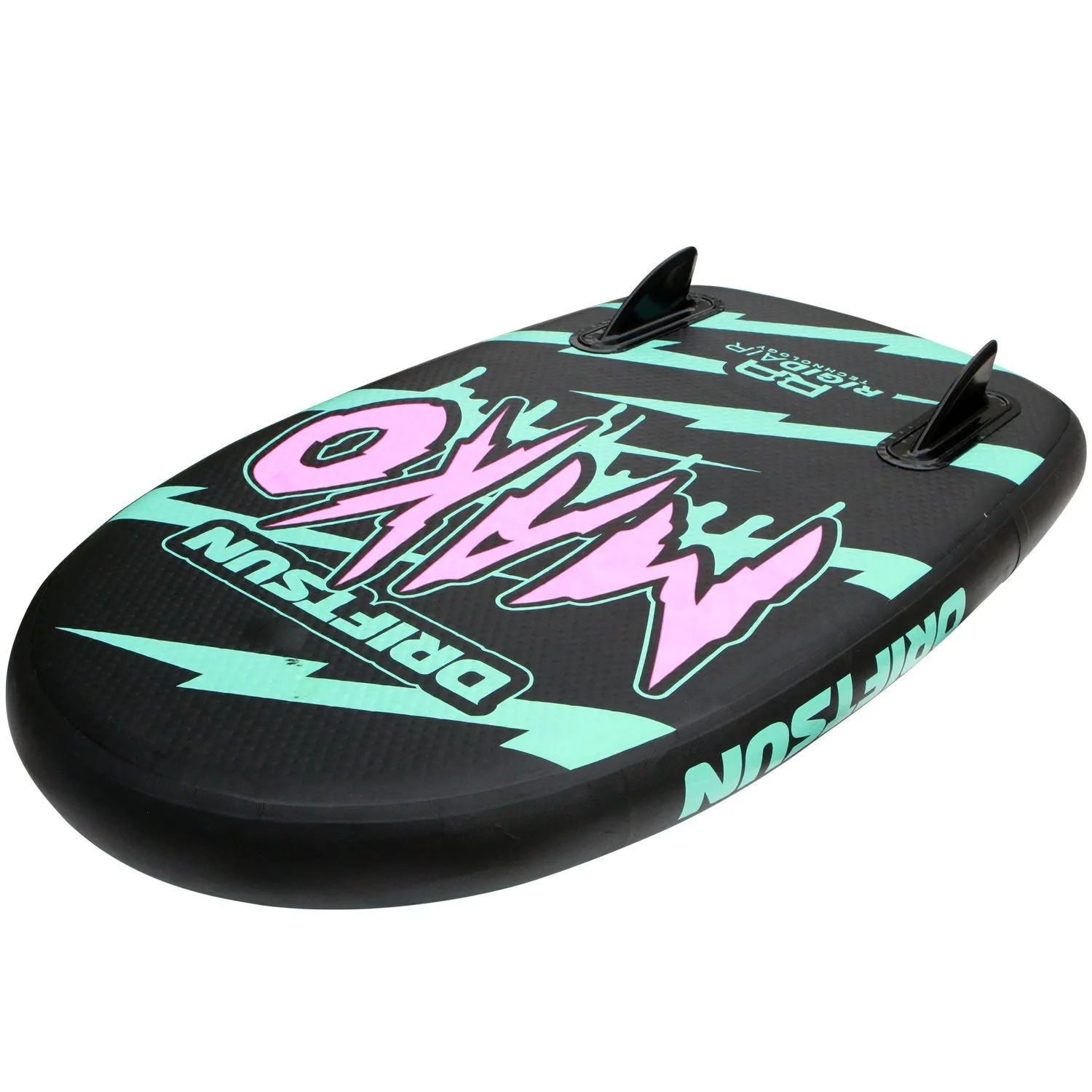 Mako Inflatable Bodyboard with RigidAir Drop Stitch Tech, 42" L x 25" W
