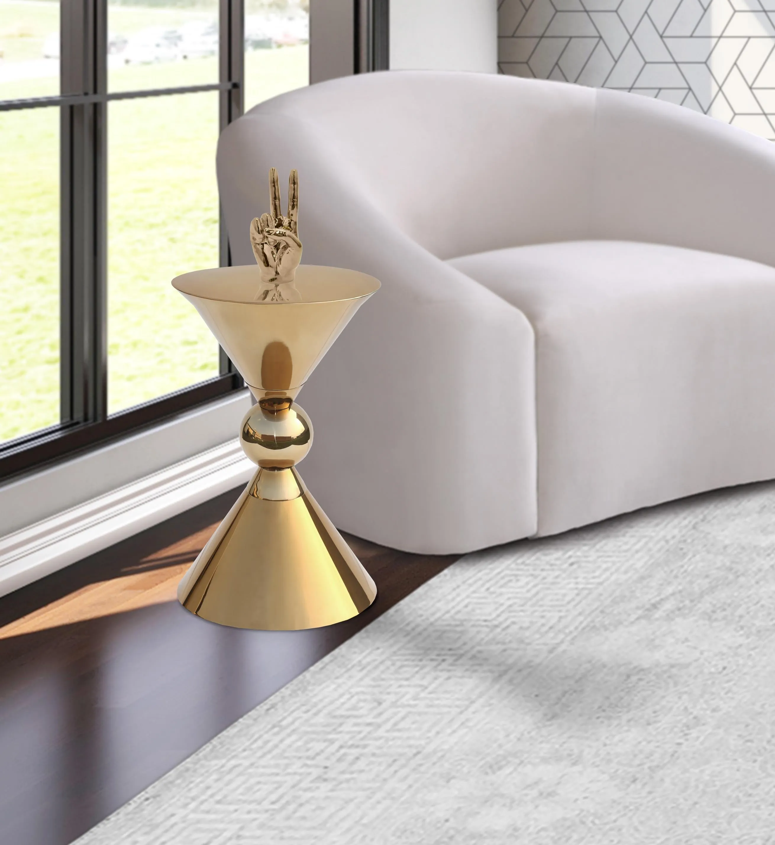 Malia Gold End Table