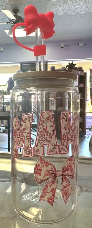 Mama Bow Glass Cup