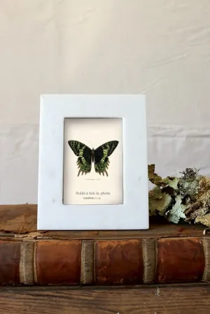 Marble Photo Frame, White