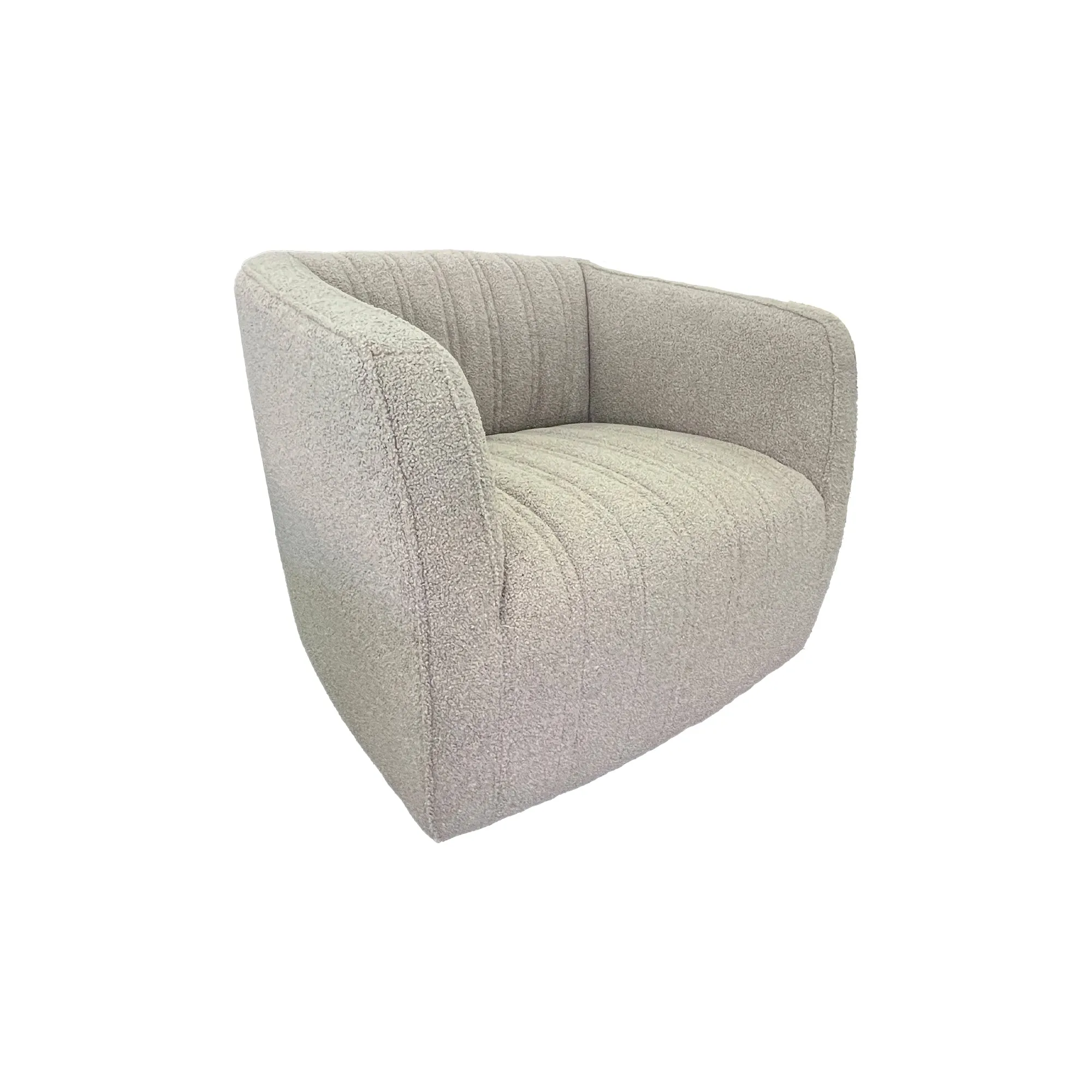 Marvy Fabric Swivel Chair - Urban Sofa - Malham Mink Fabric