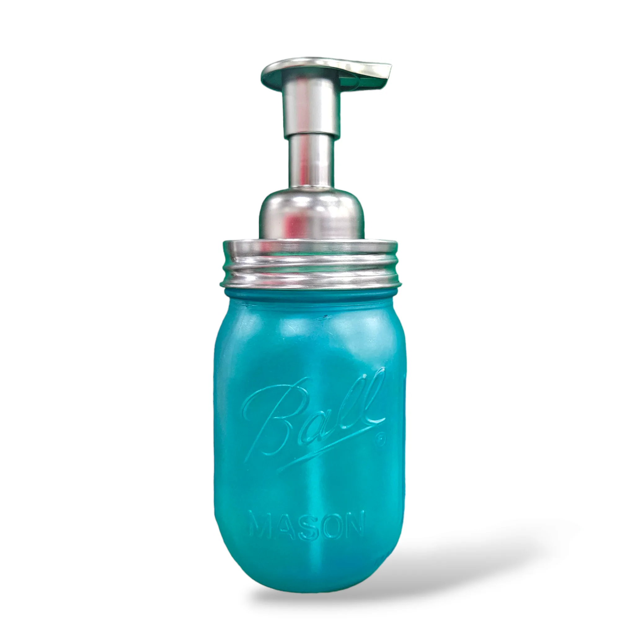 Mason Jar Foaming Liquid Soap Dispenser, Transparent