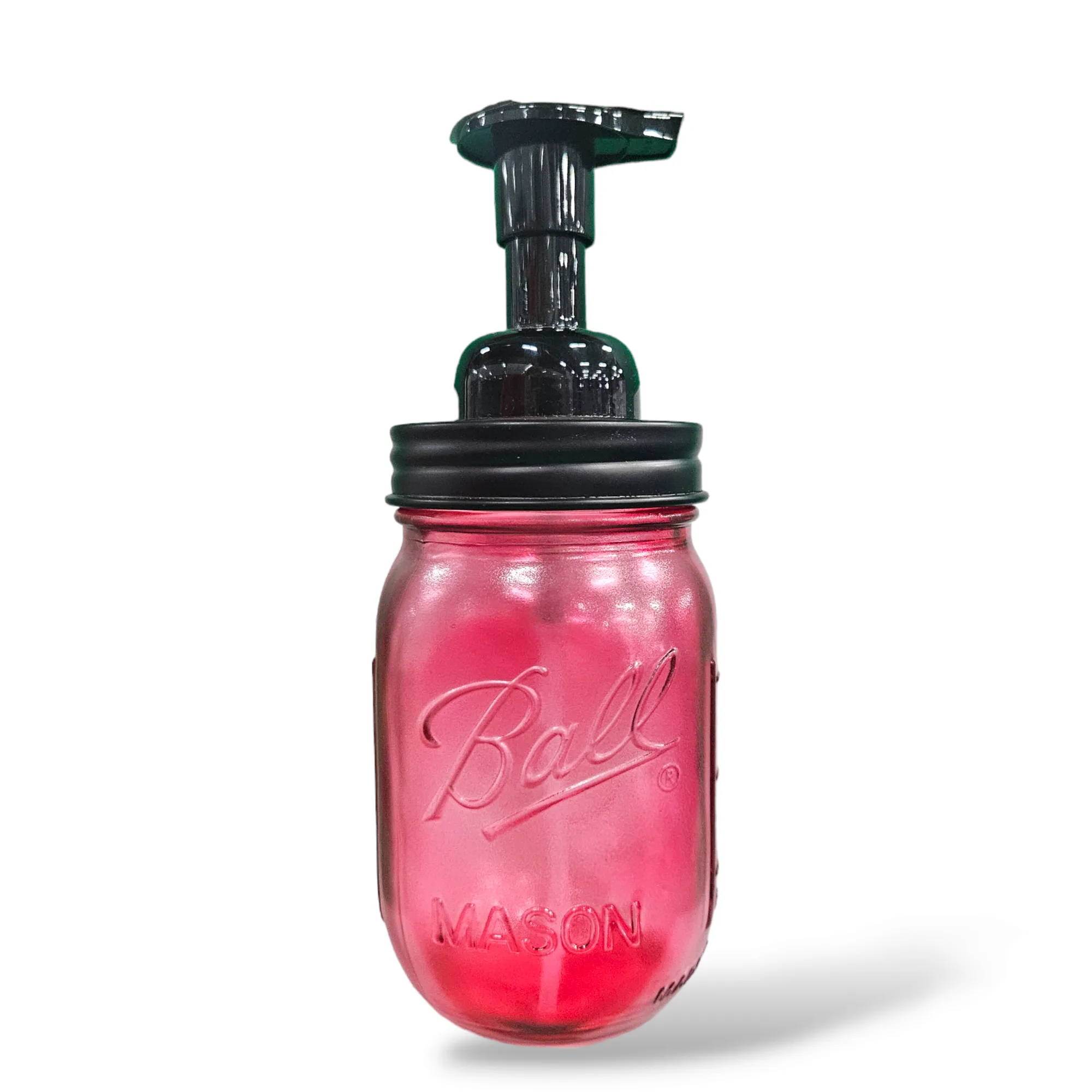 Mason Jar Foaming Liquid Soap Dispenser, Transparent
