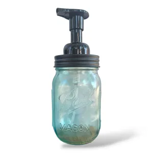 Mason Jar Foaming Liquid Soap Dispenser, Transparent