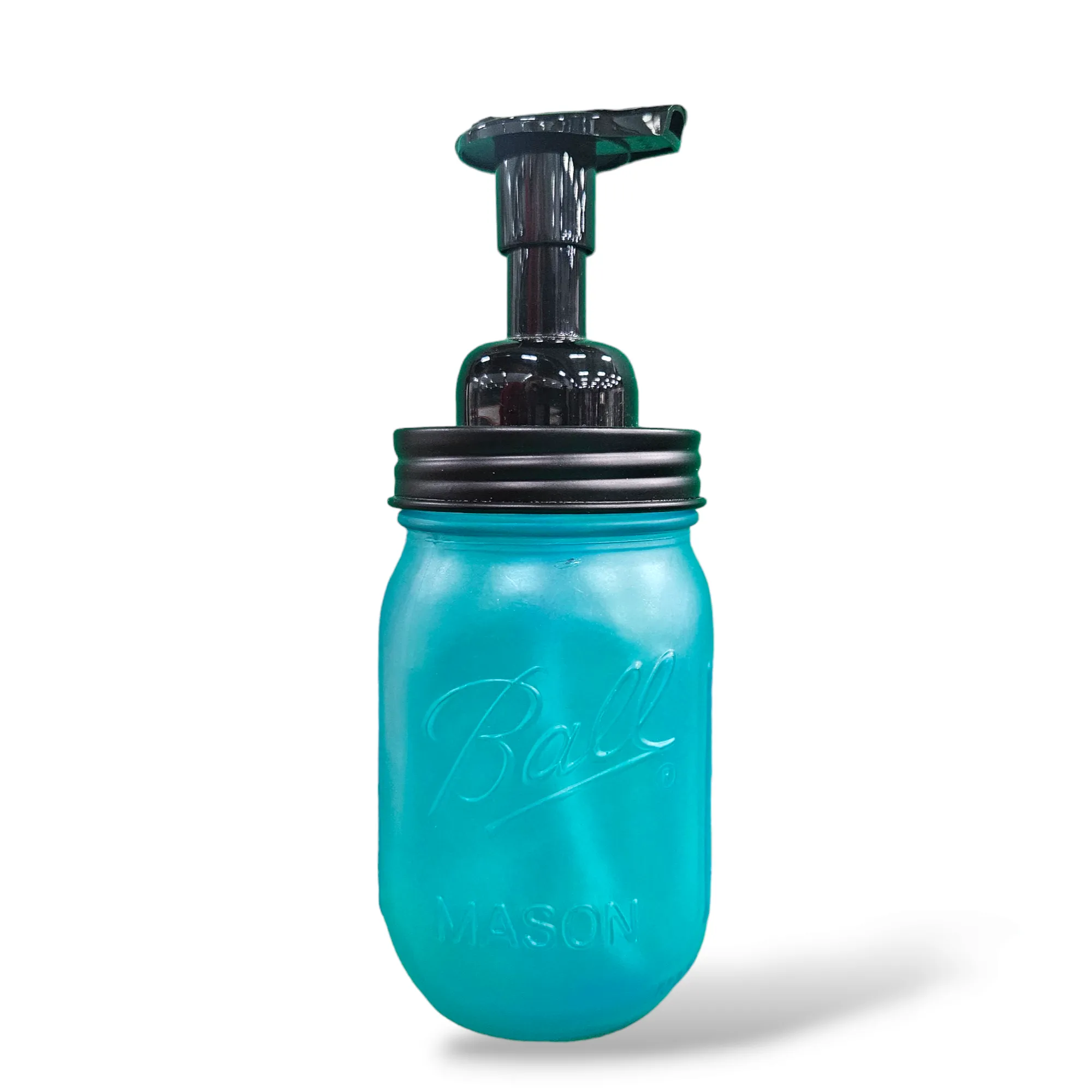 Mason Jar Foaming Liquid Soap Dispenser, Transparent