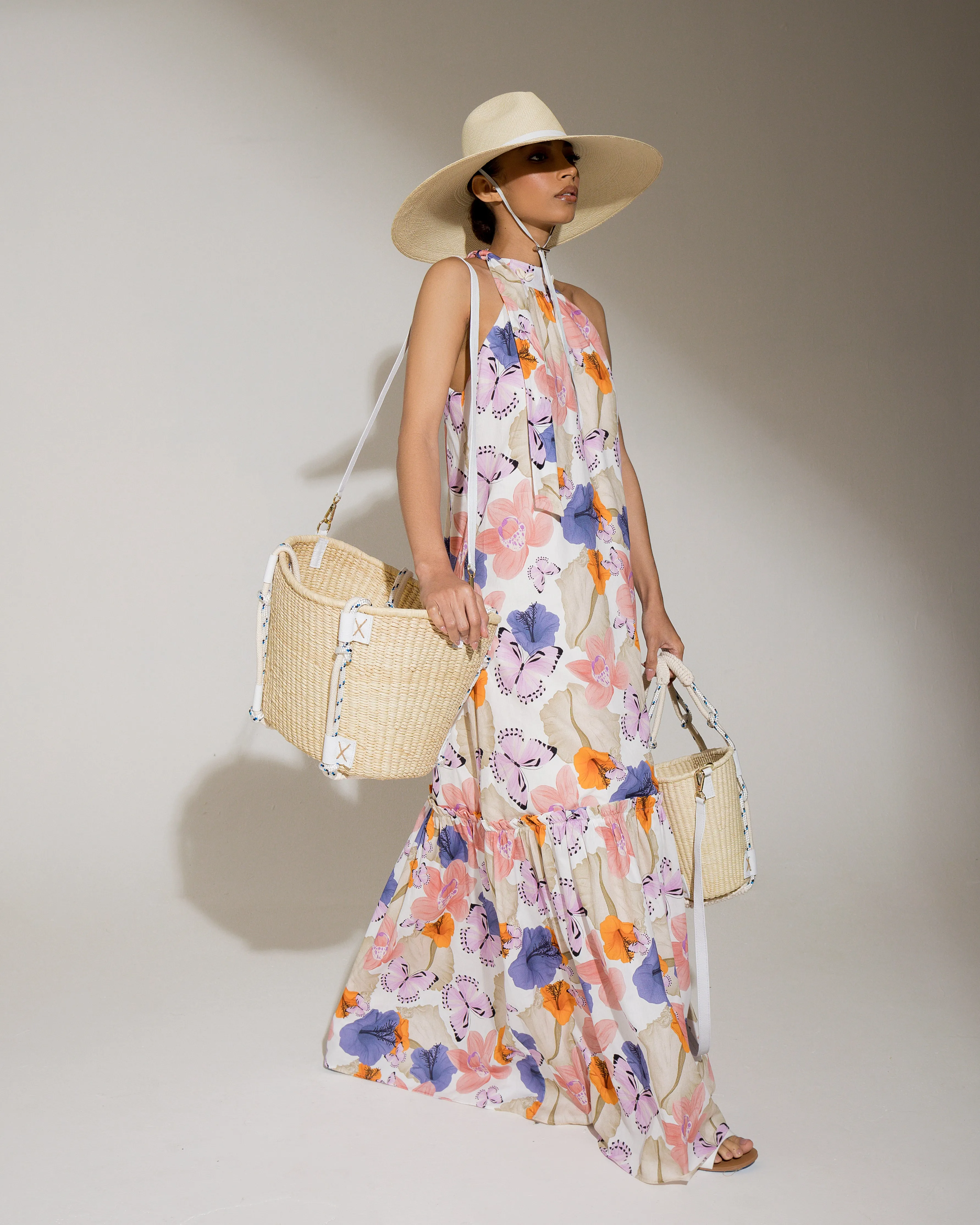 Maxi Canasta Straw Bag