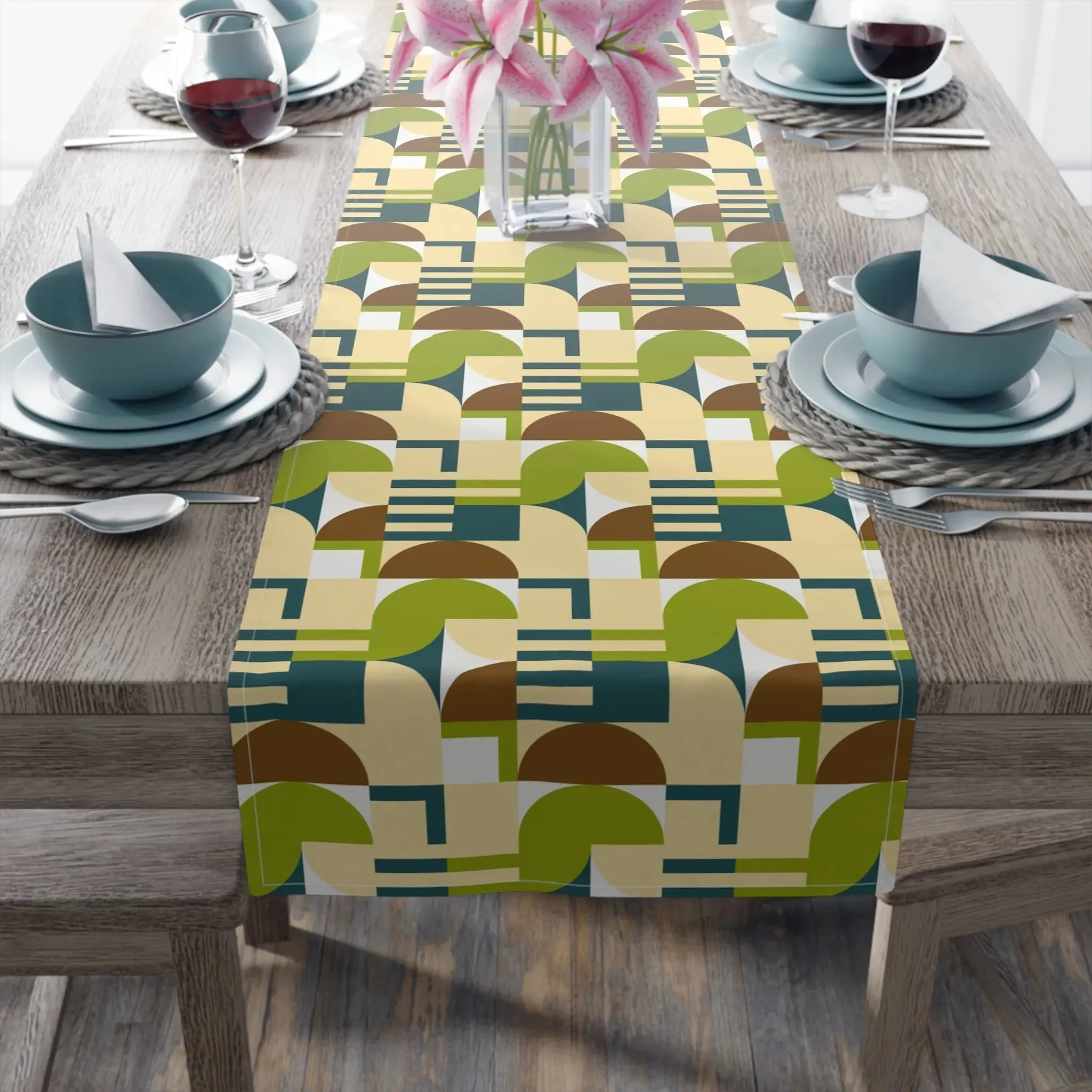 Mc'Euclids Avocado Table Runner