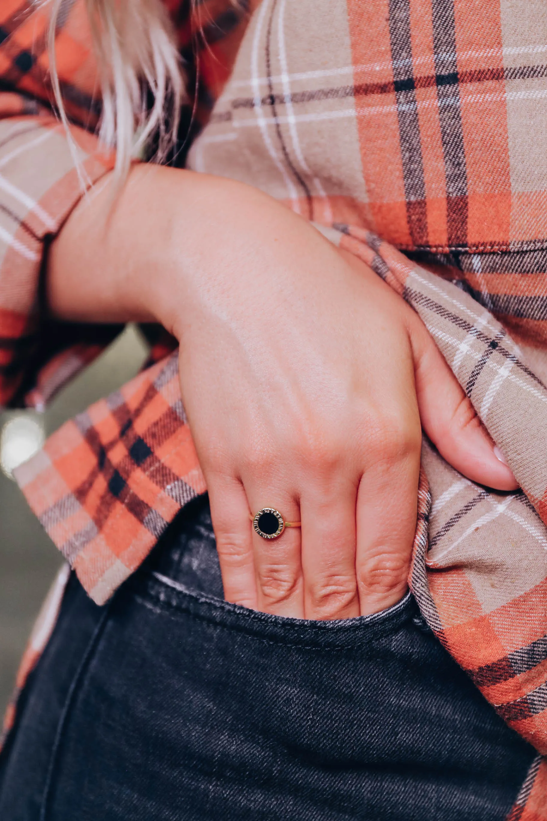 Mean Girls Enamel Ring - Black