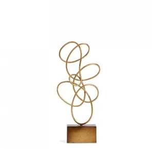 Medium Doodle Sculpture - Gold Leaf Design Group
