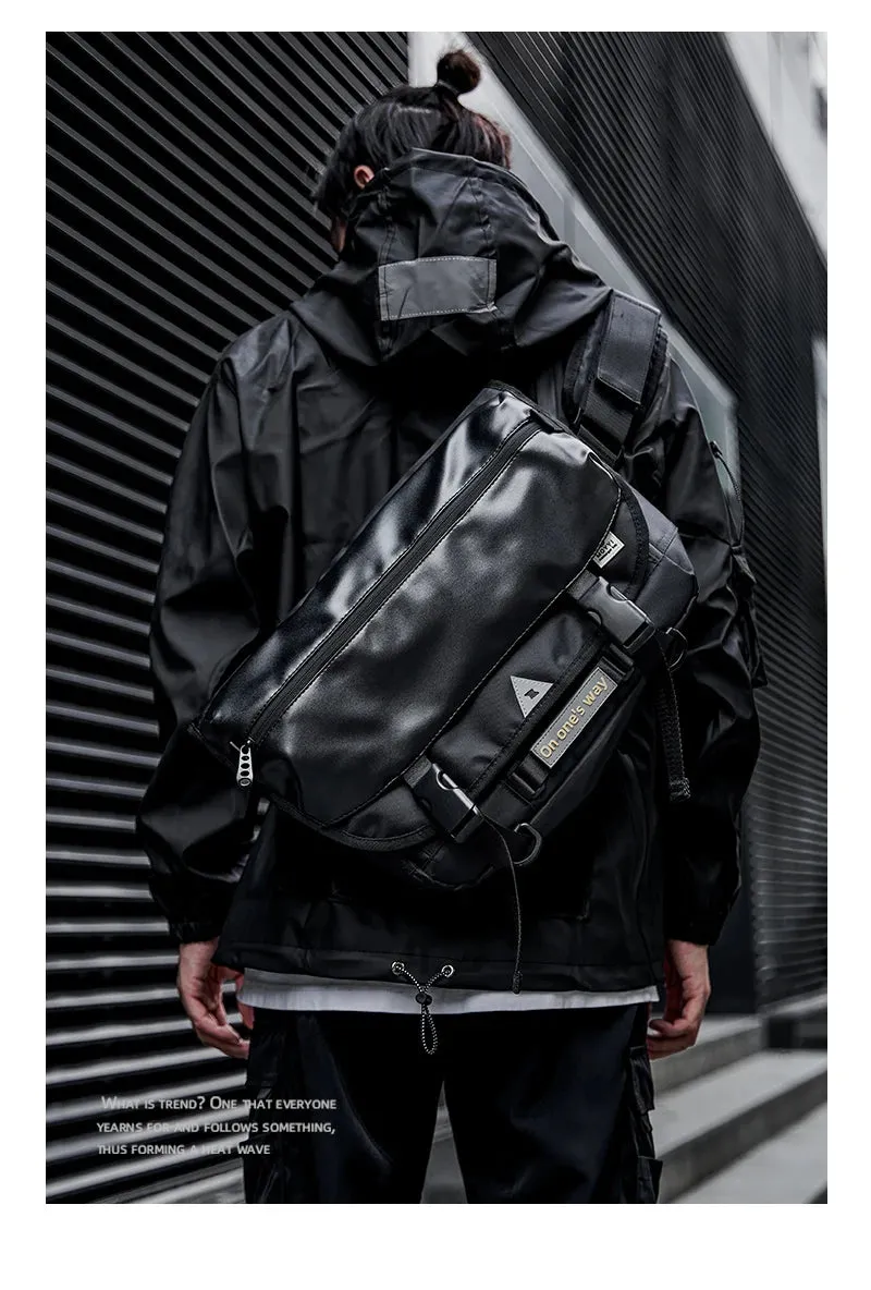 Men Crossbody Bag Casual Trendy Waterproof Large Capacity Lightweight Bags For Teenage Daily Life Shoulder Bags