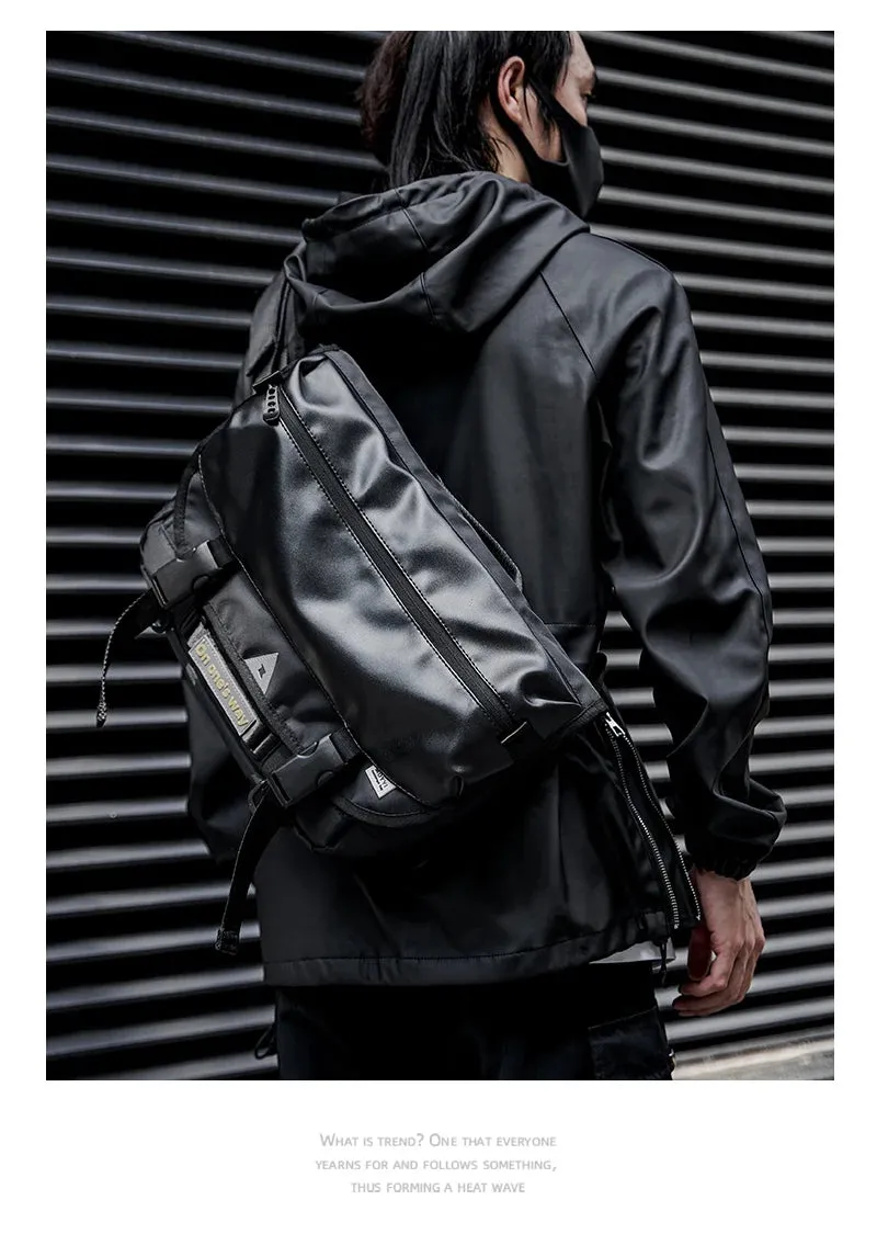 Men Crossbody Bag Casual Trendy Waterproof Large Capacity Lightweight Bags For Teenage Daily Life Shoulder Bags