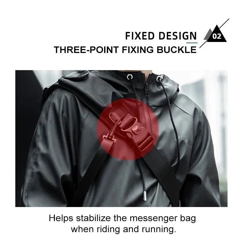 Men Crossbody Bag Casual Trendy Waterproof Large Capacity Lightweight Bags For Teenage Daily Life Shoulder Bags