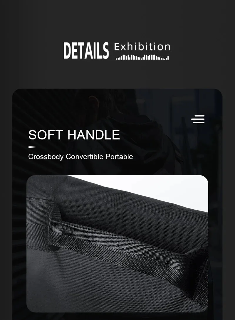 Men Crossbody Bag Casual Trendy Waterproof Large Capacity Lightweight Bags For Teenage Daily Life Shoulder Bags