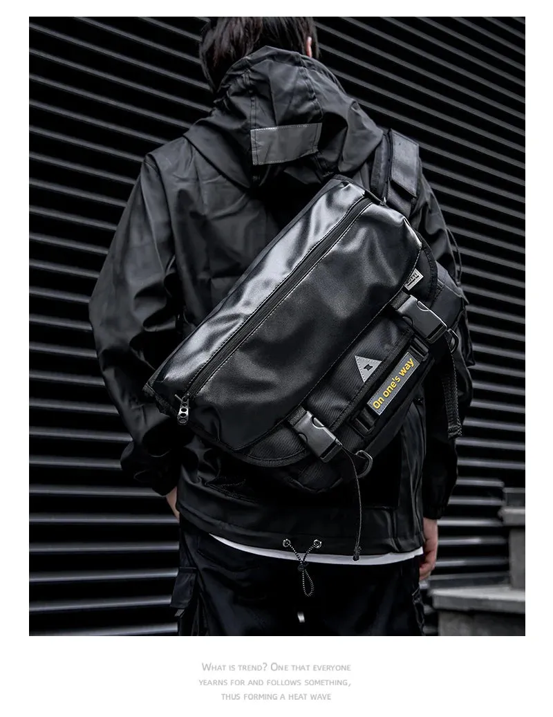 Men Crossbody Bag Casual Trendy Waterproof Large Capacity Lightweight Bags For Teenage Daily Life Shoulder Bags