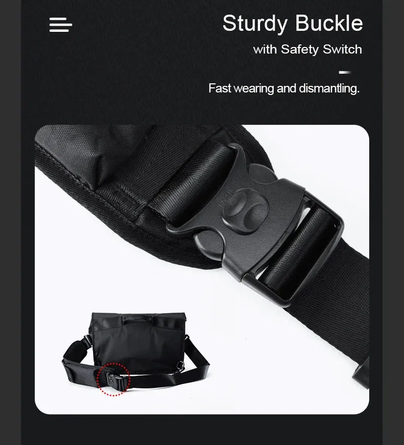 Men Crossbody Bag Casual Trendy Waterproof Large Capacity Lightweight Bags For Teenage Daily Life Shoulder Bags