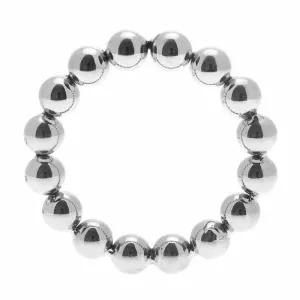 Meridian Stainless Steel Beaded Cock Ring ML