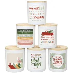 Merry   Bright Christmas Candle