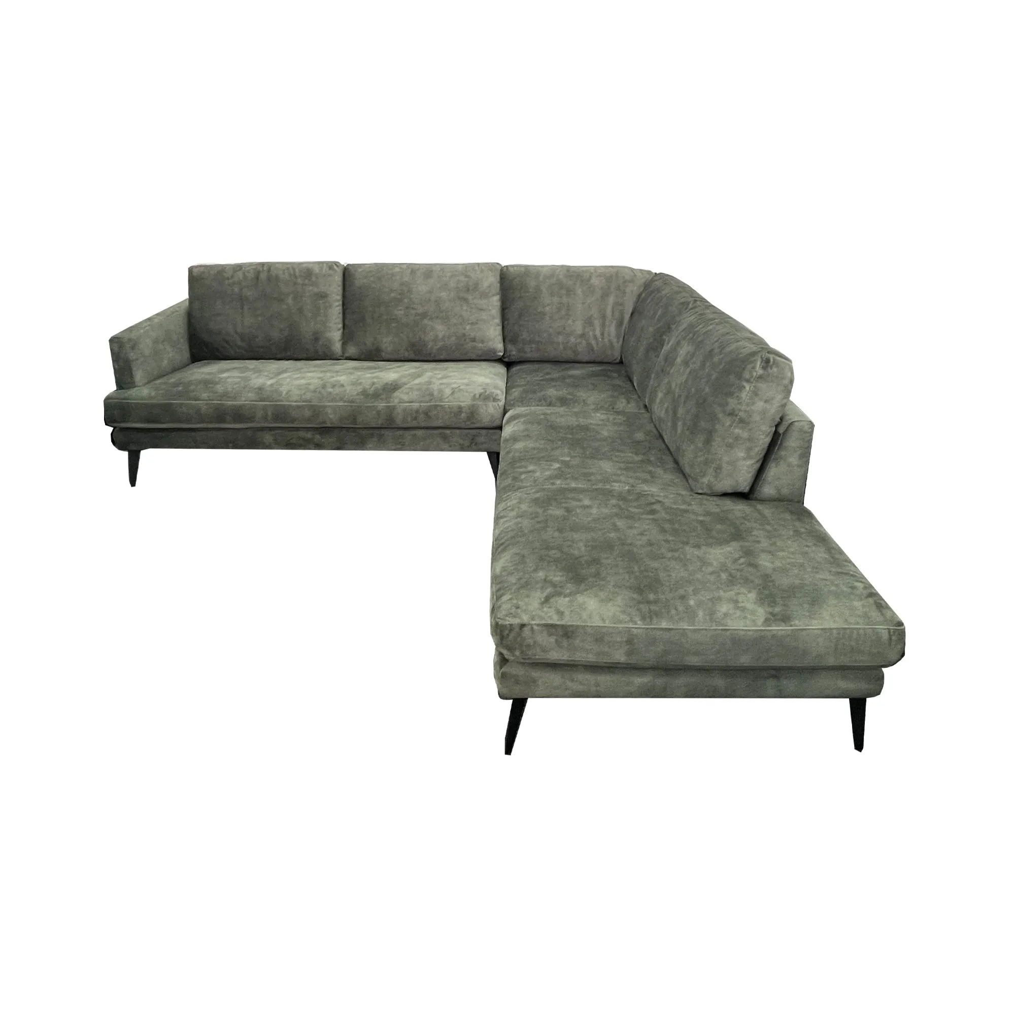 Michaelangelo Sofa Chaise - Urban Sofa - Forest Velvet Fabric
