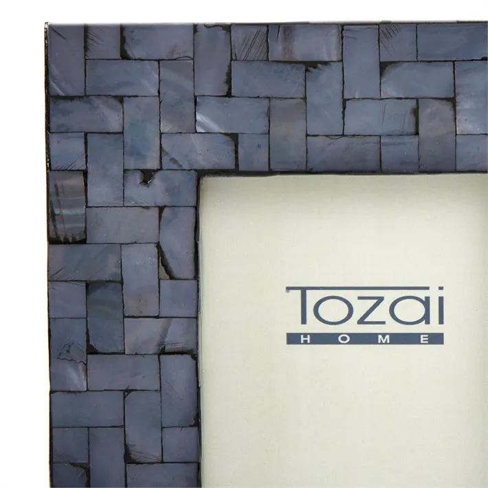 Midnight Blue Shimmering Mother of Pearl Photo Frame