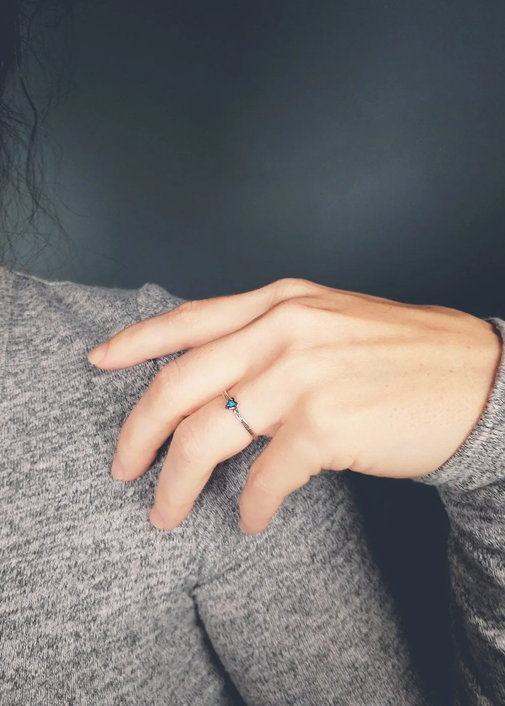 Midnight Lover's Ocean Ring