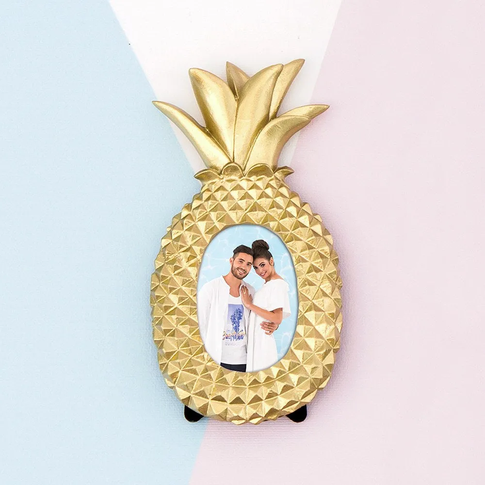 Mini Gold Pineapple Photo Frame Set of 6