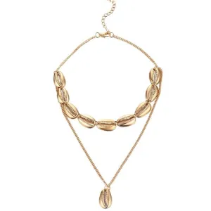 Multilayer Shell Trendy Necklace
