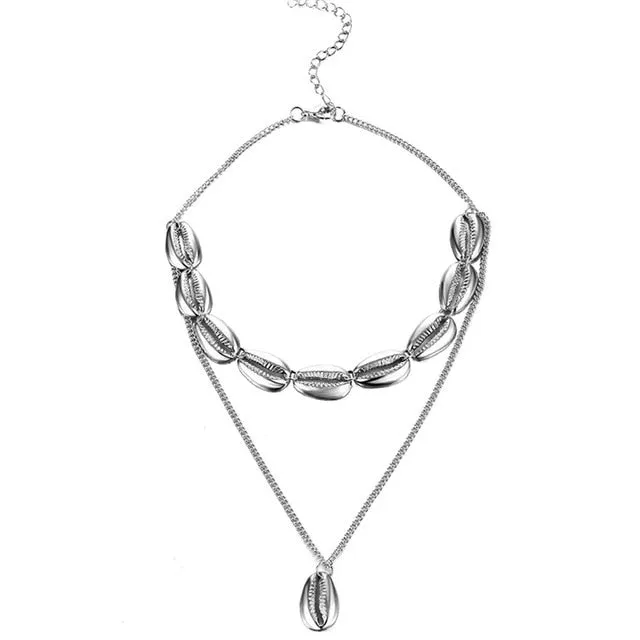 Multilayer Shell Trendy Necklace