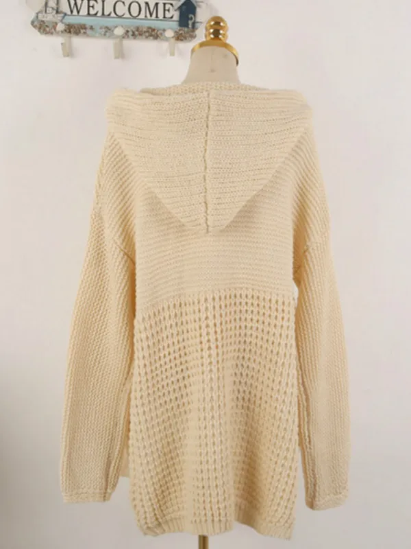 my show time hooded cardigan