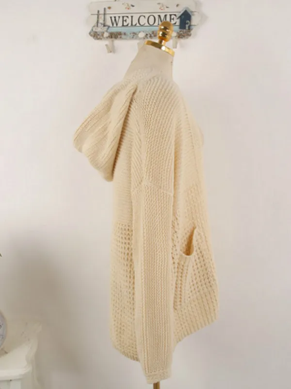 my show time hooded cardigan