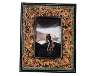 Myra Bag Mesa Plateau Hand-tooled Photo Frame