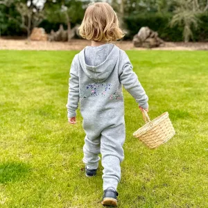 Name onesie with knee patches