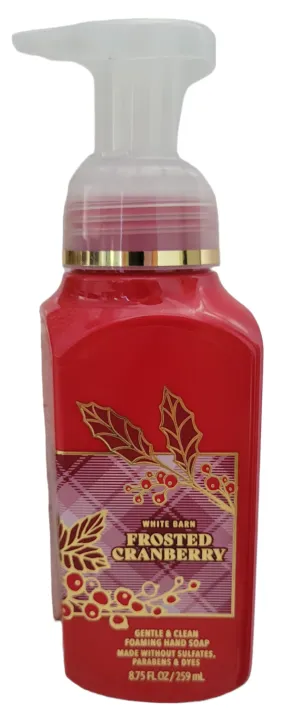 NEW Bath & Body Works Frosted Cranberry Gentle & Clean Foaming Hand Soap, 8.75 Oz