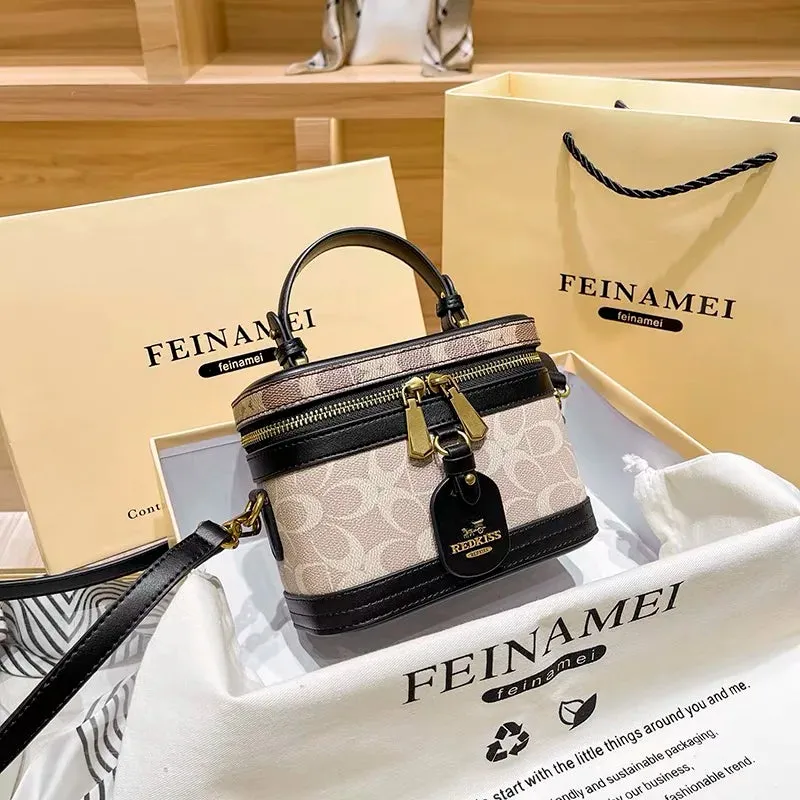 New Minimalist & Fashionable Small Handbag – Contrasting Color Women’s Crossbody Bag, High-End Portable Box Bag