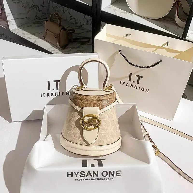 New Minimalist & Fashionable Small Handbag – Contrasting Color Women’s Crossbody Bag, High-End Portable Box Bag