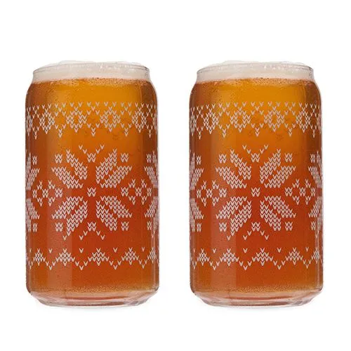 Nordic Knit Beer Glasses