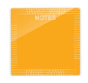 Notes Neon Tile - Orange