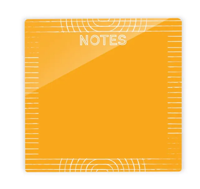 Notes Neon Tile - Orange