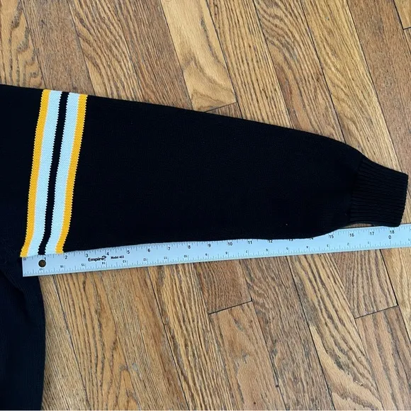 NWT Pittsburgh Steelers WEAR by Erin Andrews Women’s Cropped Tie Sweater S Small