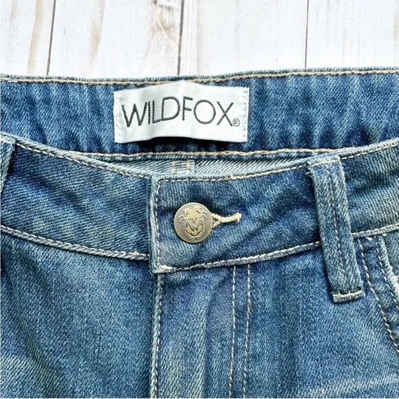 NWT Wildfox DaVinci Relaxed Loose Baggy Paint Splatter Crop Boyfriend Jeans