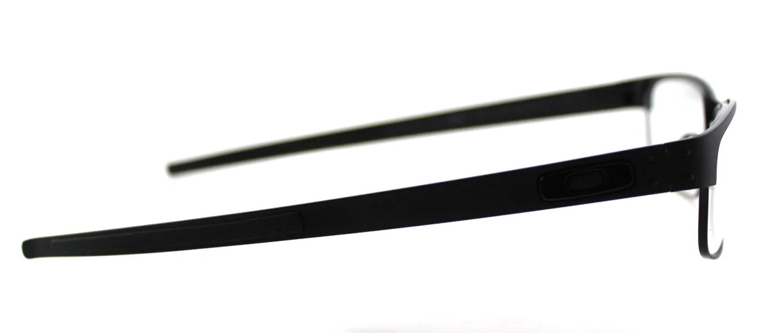 Oakley Metal Plate OX 5038 22-198 Rectangle Metal Black Eyeglasses with Demo Lens