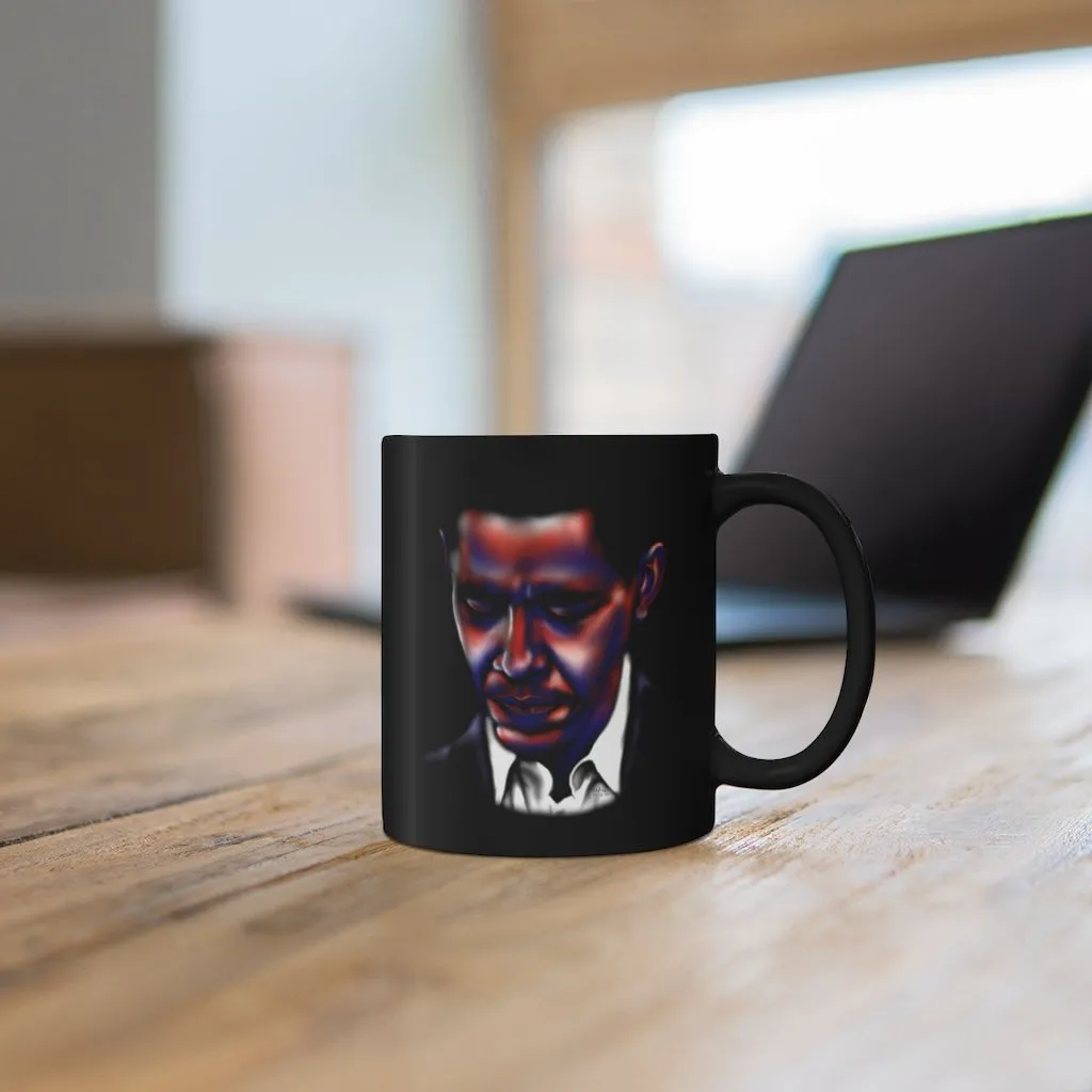 Obama | All-American President | Quote | Black Coffee Mug