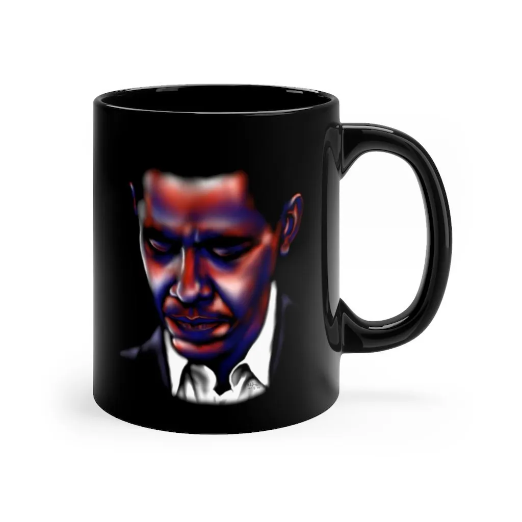 Obama | All-American President | Quote | Black Coffee Mug