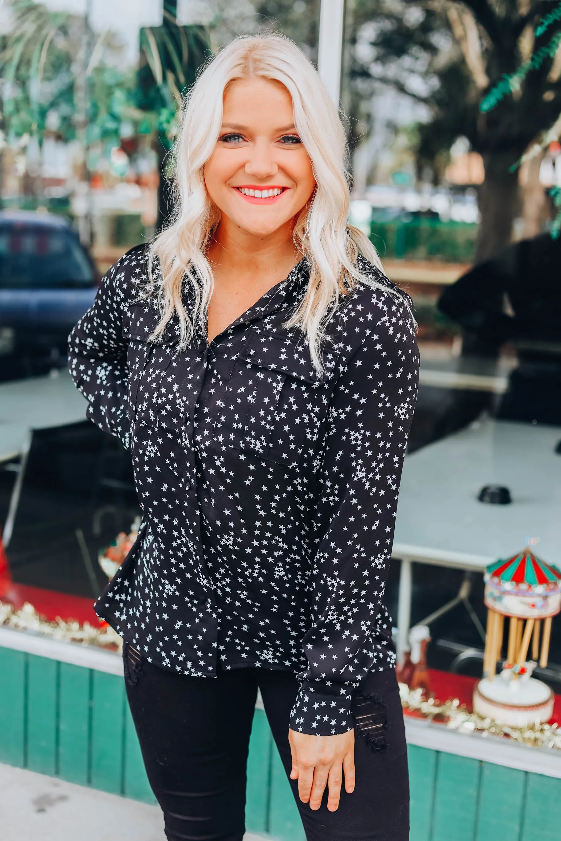 Oh My Stars Top - Black