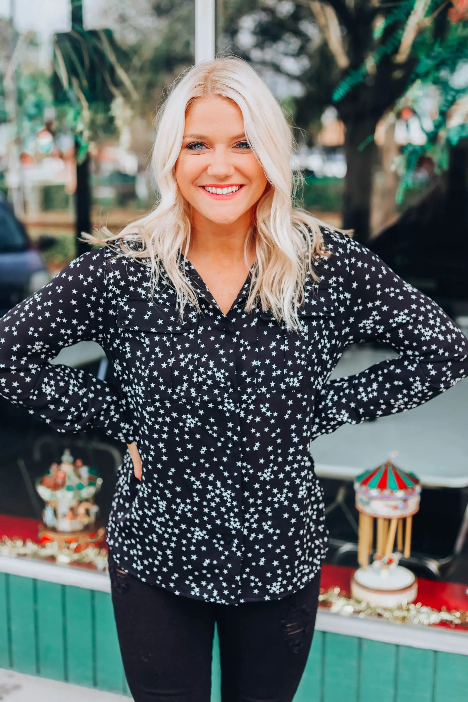 Oh My Stars Top - Black