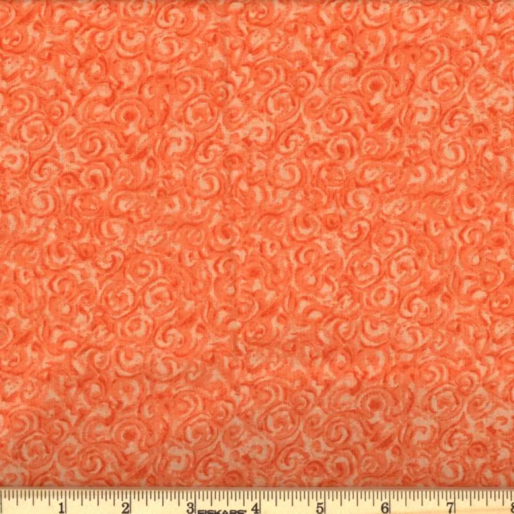 Orange Swirl Fabric, Item No. 20505