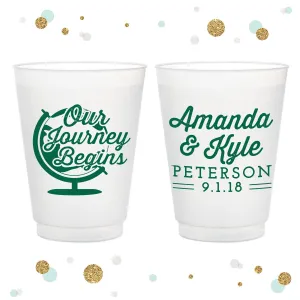 Our Journey Begins - 12oz or 16oz Frosted Unbreakable Plastic Cup #123