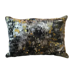 Painted Velvet Grey Pillow