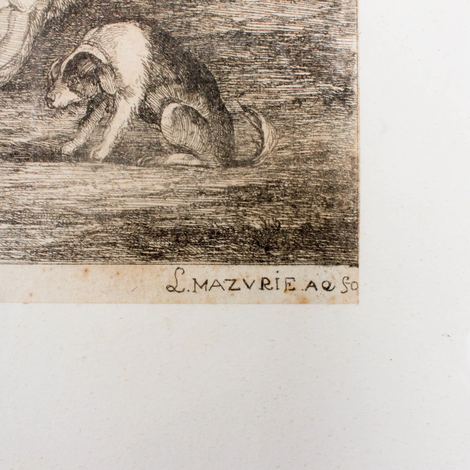 Pair of Antique French Etchings in Gilt Frames